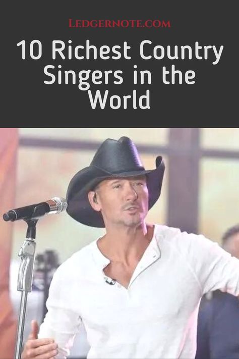 Find out which singers made this list of The 10 Richest Country Singers. They've amassed incredible fortunes through their music, tours, and endorsements. Country Singer Photoshoot, Country Music Album Covers, Old Country Music Singers, Contry Music, Country Music Guitar, Famous Country Singers, Classic Singers, Old Country Songs, Texas Country Music