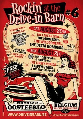 Rockin' at the Drive-in Barn Rockabilly Aesthetic, Rockabilly Art, Auto Racing Events, Event Posters, Retro Posters, Rock Posters, Auto Racing, Music Posters, Vintage Comics