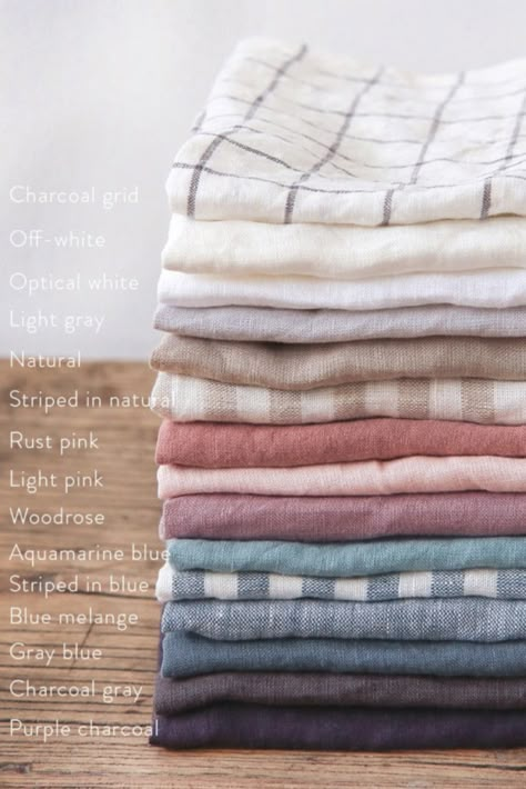 Linen tablecloths, bedding, napkins, draperies Cheap Bed, Color Knowledge, Sheer Linen Curtains, Linen Curtain Panels, Ruffle Linen, Colour Combinations Fashion, Grey Linen Bedding, Brown Bed, Bed Linen Design