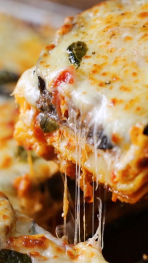 Chicken & Eggplant Parm Lasagna Chicken Eggplant Lasagna, Eggplant Lasagna Recipe, Chicken And Eggplant, Chicken Eggplant, Baked Olives, Breaded Chicken Cutlets, Eggplant Lasagna, Eggplant Parm, Basil Chicken