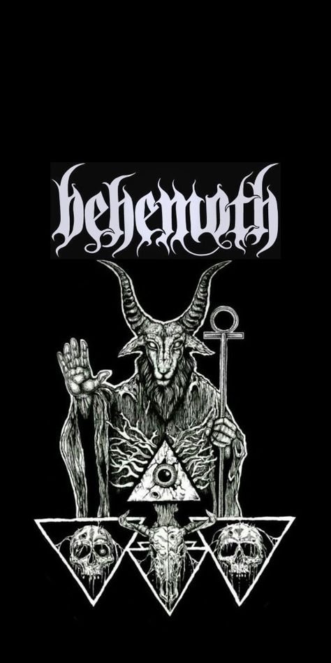 Behemoth Poster, Art Wallpaper Iphone Dark, Satanic Art Girl, Behemoth Wallpaper, Dark Satanic Art, Art Wallpaper Dark, Satanic Wallpaper, Dark Satanic, Satanic Tattoos