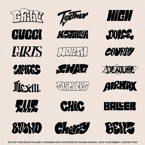 Heirachy Typography, Graphic Tee Fonts, Custom Type Poster Design, Y2k Typography, Band Logo Design, Typographie Logo, Alfabet Font, Typographic Logo Design, Design Club