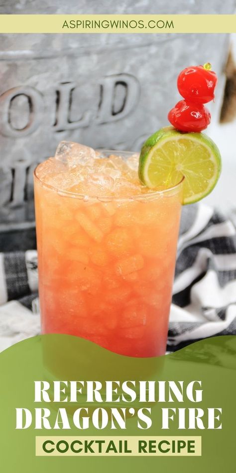 Refreshing Dragon's Fire Cocktail | Fireball Liquor Cocktail | Dragon's Cocktail | Dragon's Fire Cocktail Recipe | Cocktail Recipe | Bourbon and Rum Cocktails #RefreshingDragonsFireCocktail #FireballLiquorCocktail #DragonsCocktail #FireCocktailRecipe #BourbonRumCocktails Once Upon A Time Cocktails, Fire Cocktail Drink Recipes, Movie Night Drinks, Dragon Cocktail, Events To Host, Wing Party, Fireball Drinks, Cocktail Inspiration, Mead Wine