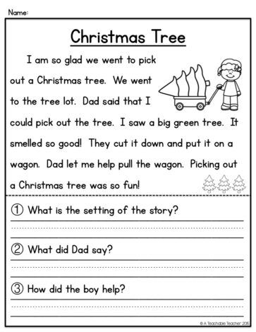 Phonics Worksheets First Grade Reading Comprehension, Christmas First Grade, Tutoring Activities, Christmas Class Party, Christmas Reading Activities, Pretend School, Reading Comprehension Grade 1, Fall Reading Comprehension, 1st Grade Reading Comprehension