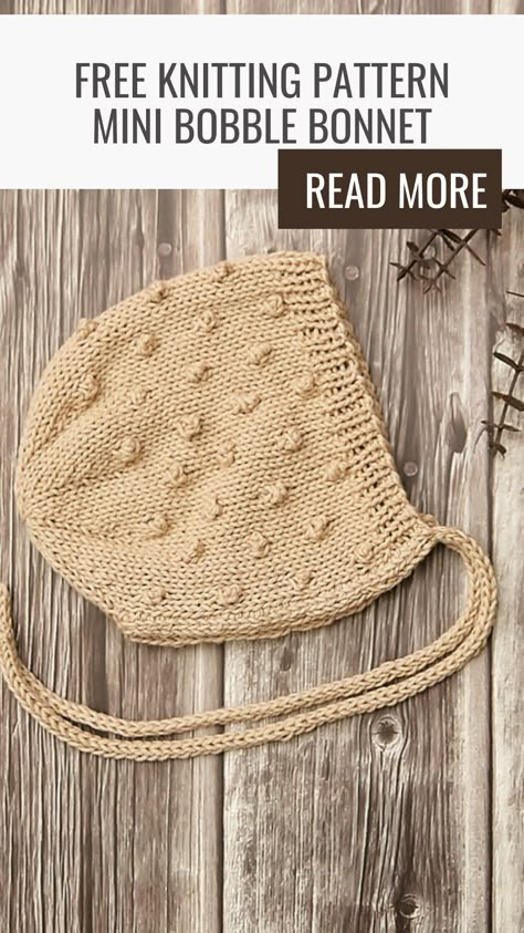 Newborn Hat Pattern Knit, Knitted Bobble Hat Pattern Free, Easy Baby Hats To Knit Free Pattern, Knit Baby Headband Pattern Free, Newborn Bonnet Knitting Pattern Free, Free Bonnet Knitting Pattern, Knitted Baby Headbands Free Pattern, Pixie Hat Knitting Pattern Free, Knitted Bonnet Pattern Free