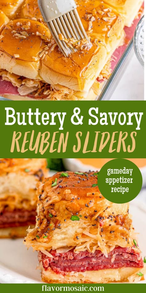 Tender Corned Beef, Reuben Sliders, Reuben Recipe, Sliders Recipes Beef, Sliders Recipes Hawaiian Rolls, Thanksgiving Dinner Menu Ideas, Corned Beef Sandwich, Rolled Sandwiches, Slider Sandwiches