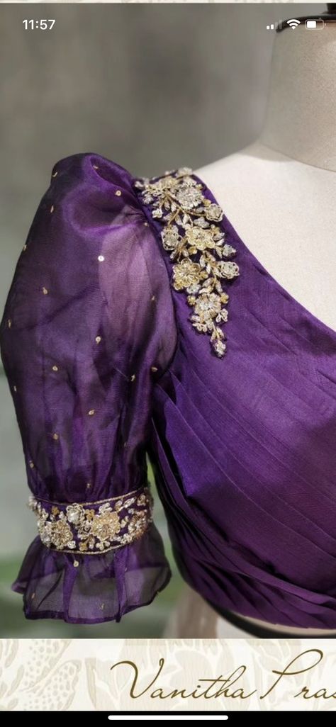 One Side Maggam Work Blouse, Bride Blouse Back Neck Designs, Trendy Back Designs For Blouse, Fancy Sarees Blouse Models, Fancy Silk Saree Blouse Designs, Latest New Patterns Blouse Designs For Silk Sarees, Moti Work On Blouse, Lehnga Blouse Sleeves Design Latest, Blouse Designs For College Students