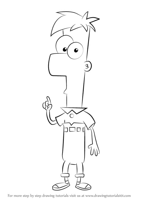 Phineas And Ferb Characters, Ferb Fletcher, Phineas E Ferb, Disney Character Drawings, Phineas Y Ferb, Character Drawings, Gravity Fall, Disney Art Drawings, Phineas And Ferb