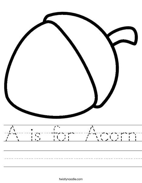 A Is For Acorn, Transportation Worksheet, Fall Lesson Plans, Rainy Day Fun, Tracing Worksheets Preschool, Fall Lessons, Holiday Lettering, Thanksgiving Theme, Tracing Worksheets