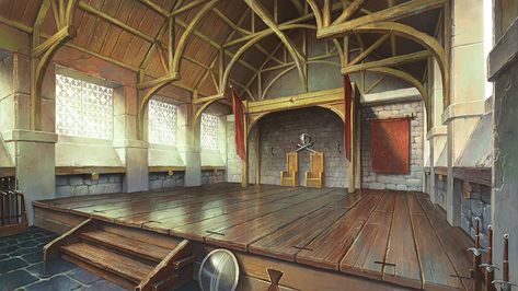 Temple Room, Training Grounds, Anime Bg, Castle Interior, Fantasy Scenery, Game Textures, Environment Painting, Dark Castle, Training Room