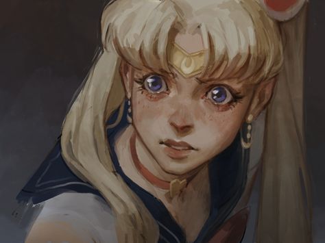 ArtStation - Sailor Moon, Yernata (Emilyena) Mukhanzharova Sailor Moon Drawing, Redraw Challenge, Sailor Moon Meme, Sailor Moon Redraw, Sailor Moon Cat, Sailor Moon S, Famous Characters, Sailor Moon Fan Art, Princess Serenity