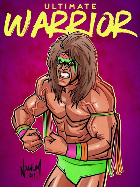 Warrior Artwork, The Ultimate Warrior, Wwe Art, Music Rules, Wrestling Posters, Warrior Art, Wrestling Stars, Ultimate Warrior, Wwe Legends