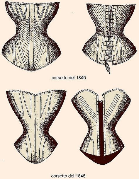 1840 corset 1840s Dress, Victorian Lingerie, Victorian Petticoat, 1840s Fashion, Corset Cover, Victorian Corset, Romantic Era, Victorian Costume, Historical Dress