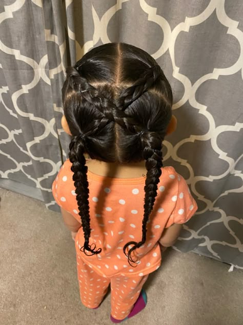 Simple Little Black Girls Hair Style, Preschool Curly Hairstyles, Hairstyle For Curly Hair Girls Kids, Little Mixed Girl Hairstyles Easy Braids, Cute Toddler Hairstyles Curly Hair, Little Mixed Girl Hairstyles Easy Simple Curly, Easy Mixed Hairstyles Kids, Curly Hairstyles Kids Daughters, Toldders Hairstyle