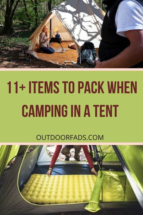 When packing for your camping trip in a tent, it's important that you have a list of some essentials, just so you can get the best out of it. Tent Camping Must Haves Packing Lists, Must Have Tent Camping Items, Minimalist Camping Gear, Tent Camping Must Haves, Camping Minimalist, Tent Camping Essentials, Travelling Van, Camping Trip Essentials, Hiking Recipes