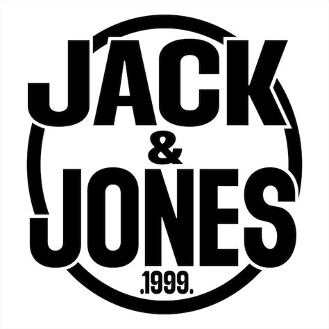 Jack amp jones svg jack amp jones retro ... | Premium Vector #Freepik #vector #graphic-logo #company-logo #business-logo #logo-design Jack And Jones Logo, Jack Jones Logo, Logo Desing, Logo Company, Jack And Jones, Free Icon Packs, Logo Business, Graphic Logo, Jack & Jones