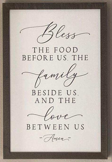 Bless My Family Quotes, Family Quotes Blessed My Life, Blessed With My Family Quotes, Bless The Food Before Us Sign, Bless The Food Before Us, Bless The Food Before Us Svg Free, Bless The Food Before Us Sign Wall Decor, Diy Cookbook, Bless The Food