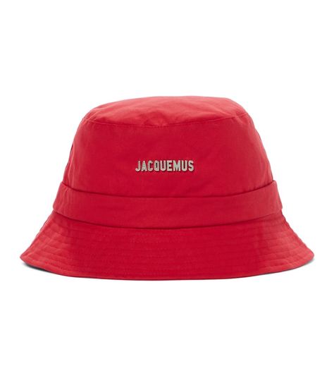 Jacquemus Le Bob Gadjo, Cute Bucket Hats, Bucket Hat With String, Red Bucket Hat, Camo Bucket Hat, Style Bucket Hat, Designer Bucket Hats, Street Style Shop, Canvas Hat