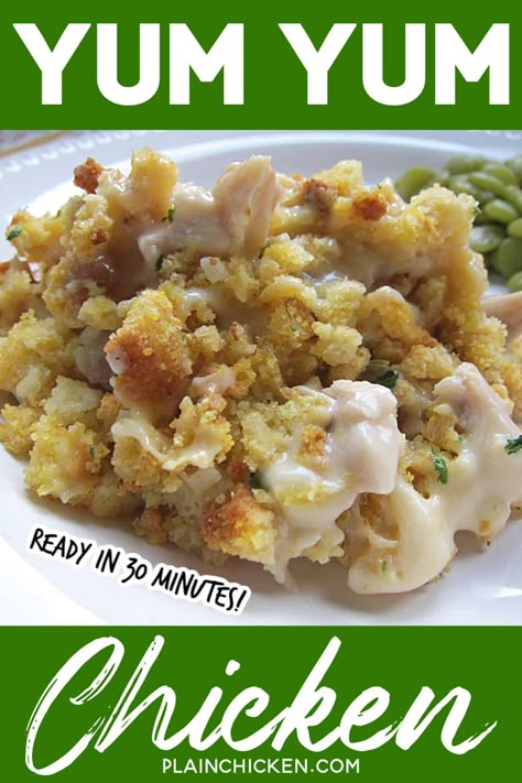 Chicken Stuffing Casserole, Creamy Chicken Casserole, With Cornbread, Casserole Chicken, Cornbread Stuffing, Sour Cream Chicken, Soup Appetizers, Stuffing Casserole, Chicken Casseroles