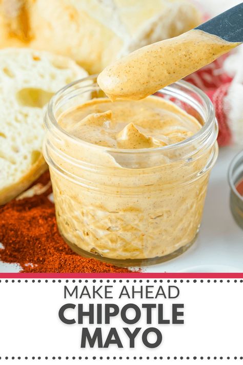 Chipotle Mayo is full of flavor and has a plethora of uses. It's quick and easy and goes great with just about anything! Oven Chicken Kabobs, Sauce Recipes Healthy, Homemade Chipotle Mayo, Seasonings For Chicken, Healthy Sauce Recipes, Italian Sauce Recipes, Homemade Mayo Recipe, Healthy Sauce, Chicken Italian