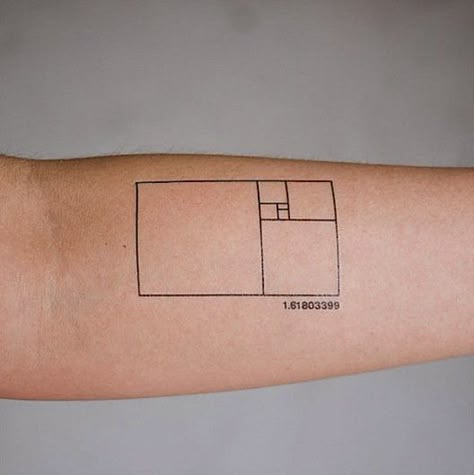 Golden Ratio Tattoo, Body Modifications, Fibonacci Tattoo, Tato Minimal, Muster Tattoos, Tattoo Zeichnungen, Architecture Tattoo, Golden Ratio, Pattern Tattoo