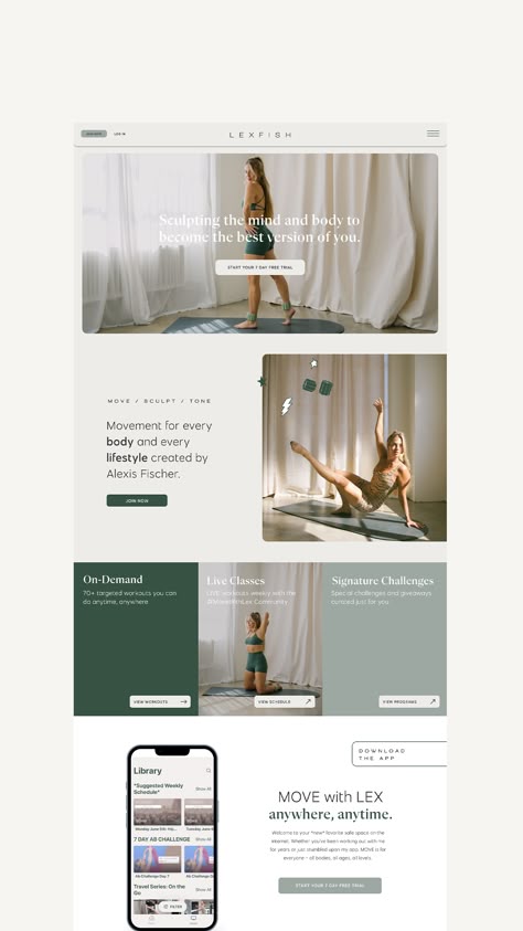 Minimalistic Email Design, Service Based Website, Website Clean Design, Web Design Luxury Website, Modern Minimal Website Design, Pilates Website Design Inspiration, Pilates Studio Website, Modern Minimal Web Design, Portfolio Homepage Design