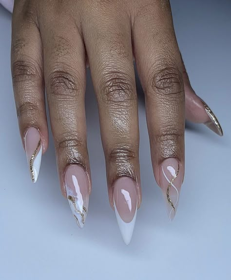 Medium Length Nails, Classy Almond Nails, Length Nails, Acrylic Nails Almond Shape, Stilleto Nails Designs, Acrylic Toe Nails, Girly Acrylic, Nails Now, Girly Acrylic Nails