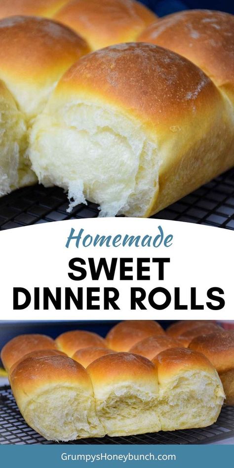 Sweet Dinner Rolls Recipe, Sweet Yeast Rolls Recipe, Dinner Rolls Recipe Homemade, Bread Flour Recipe, Rolls Recipe Easy, Homemade Yeast Rolls, Yeast Rolls Recipe, Sweet Dinner Rolls, Slider Rolls