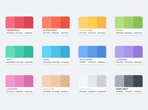 Great work from a designer in the Dribbble community; your best resource to discover and connect with designers worldwide. Flat Design Colors, Flat Color Palette, Ui Color, Gradient Color Design, Illustration Landscape, Website Color Palette, Color Design Inspiration, Web Colors, Hex Color Palette