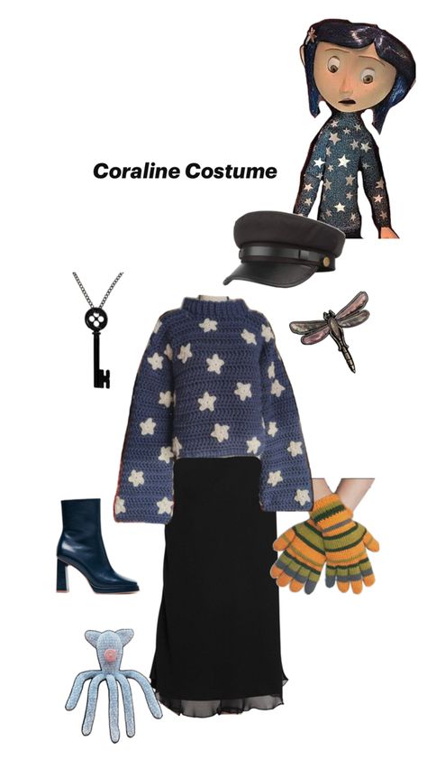 Coraline Halloween Costume, Coraline Cosplay, Coraline Film, Coraline Party, Coraline Birthday, Spirit Weeks, Coraline Halloween, Coraline Costume, Horror Halloween Costumes