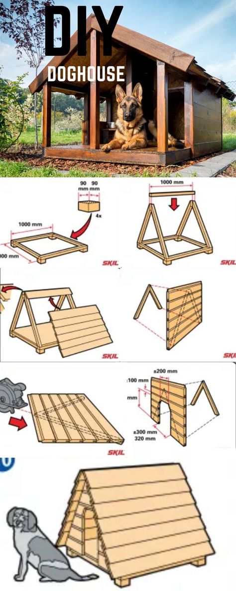 Pallet Kennel Dog, Build Cheap Dog House, Dog Shelters Outdoor, Lean To Dog Shelter, Backyard Dog Shelter, Cooling Area For Dogs Outside, House Design For Dogs, Lean To For Dogs, Dog Huts Outdoor