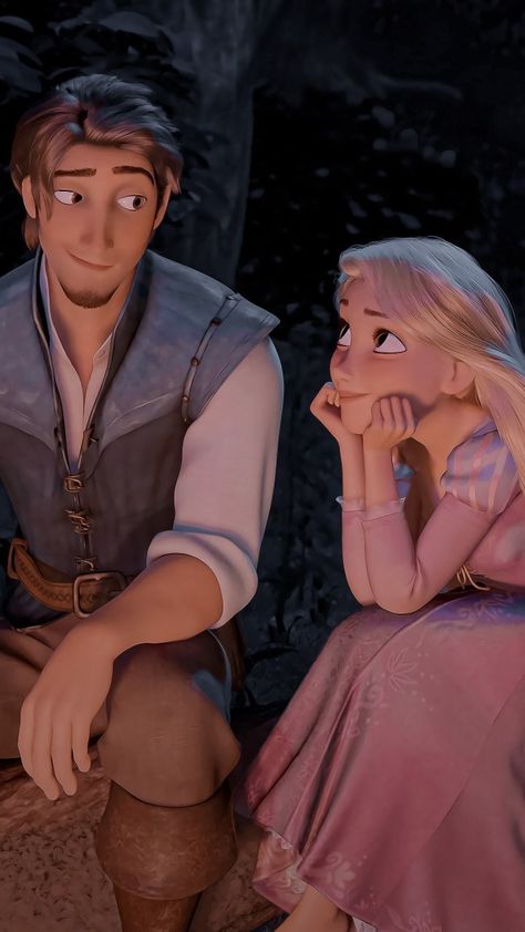 Disney Çiftleri, Couples Disney, Tangled Wallpaper, The Garden Of Words, Rapunzel And Eugene, Cute Disney Pictures, Princess Pictures, Disney Princess Wallpaper, Cloud Wallpaper