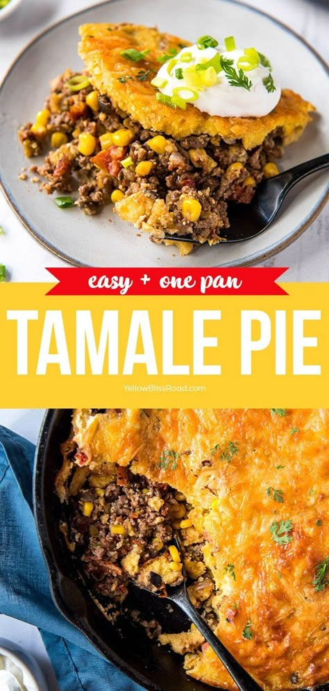 The Best Tamale Pie Tamale Pie Casserole, Easy Tamale Pie, Easy Tamales, Tamale Pie Recipe, Beef Tamales, Delicious Meatloaf, Tamale Pie, Easy Dinner Casseroles, Seasoned Ground Beef