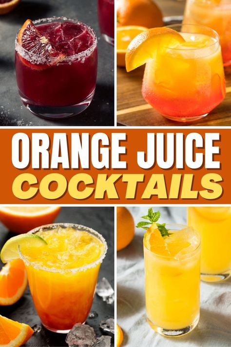 Orange Alcoholic Drinks, Cocktails Non Alcoholic, Super Bowl Drinks, Fruit Juice Cocktails, Orange Juice Cocktails, Orange Juice And Vodka, Orange Juice Drinks, Juice Cocktails, Cocktail Food