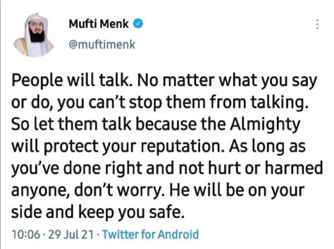 Let People Talk Behind Your Back, Am I Toxic, Islam Tips, Fatimah Az Zahra, Mufti Menk Quotes, Islamic Quotes In English, Islamic Scholars, Ancient Wisdom Quotes, Religious Sayings