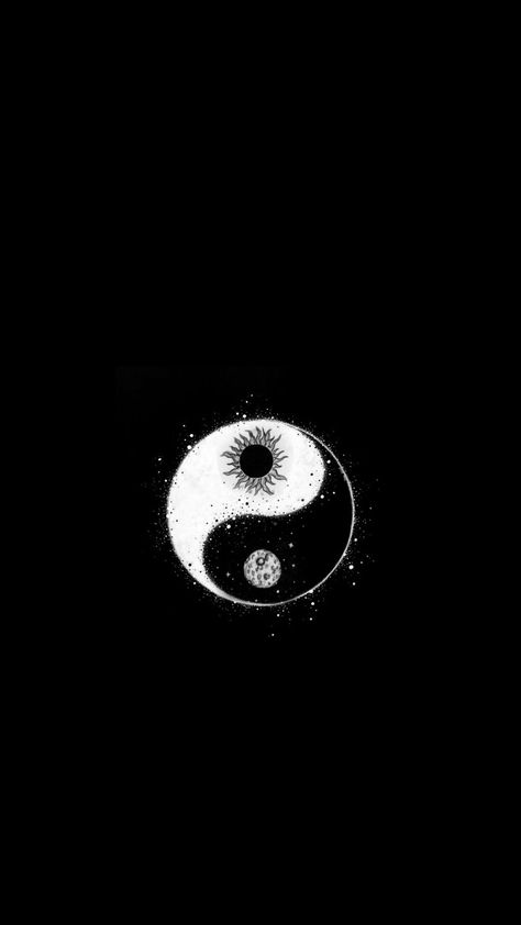 Ying Yang Wallpaper, Jing Y Jang, Uicideboy Wallpaper, Glam Wallpaper, Simplistic Wallpaper, Yin Yang Art, Dark Black Wallpaper, Future Wallpaper, Floral Wallpaper Iphone