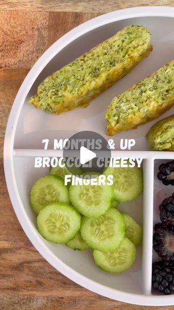 Natalie | Motherhood | Recipes on Instagram: "7 months & Up Broccoli Cheesy Fingers 🥦  These are one of my favorite recipes! So easy, simple and delicious! Made with only 4 ingredients and minimal effort! They can be served as breakfast, lunch, dinner or a snack and are excellent for meal-prepping and having in the freezer for busy days. Perfect for little ones practicing BLW or who are starting to transition from purées to solids. 🧀🥦  Comment “recipe” and I will DM you the link or find the link in my bio and below ✨  https://eatingwithzion.com/recipe/broccoli-cheesy-fingers/  Follow and save for more 🌟  #startingsolids #startingsolidsforbabies #babyfood #babyfoodideas #blw #mom #motherhood #baby #healthy #healthysnacks #babyledweaning #blwrecipes #weaning #weaningjourney #toddler #tod Easy Blw Breakfast Ideas, Blw Dinner 8 Months, Broccoli Baby Food Recipe, Baby Food 10 Month Old, Healthy Dinner For Toddlers, Baby Breakfast Ideas 7 Months, Blw Breakfast Ideas, Baby Broccoli Recipe, 6 Months Baby Food