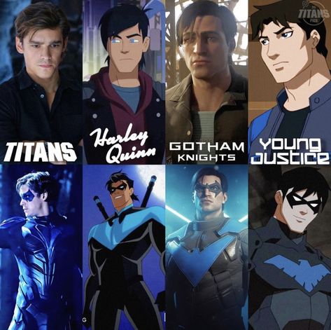 Nightwing Young Justice, Nighwing, Dc Comics Funny, Young Justice Robin, All Robins, Wayne Family, Dc Comics Heroes, Univers Dc, Batman Funny