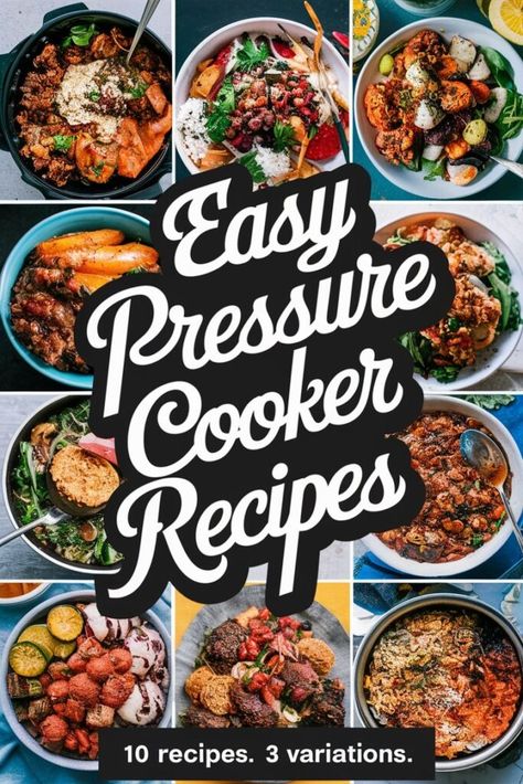 Who says you need to spend hours slaving over a hot stove to create mouthwatering meals? With these 10 easy pressure cooker recipes, you'll be whipping up Nuwave Duet Pressure Cooker Recipes, Power Cooker Plus Recipes, Pressure Cooker Dump Meals, Presto Pressure Cooker Recipes, Stovetop Pressure Cooker Recipes, Pressure Cooker Meals Dinners, Stove Top Pressure Cooker Recipes, Electric Cooker Recipes, One Pot Pressure Cooker Meals