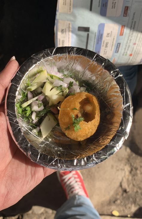 Paani Puri Snap, Ananya Core, Paani Puri, Gol Gappa, Chand Raat, Pani Puri, Desi Food, Food Pics, Snap Food