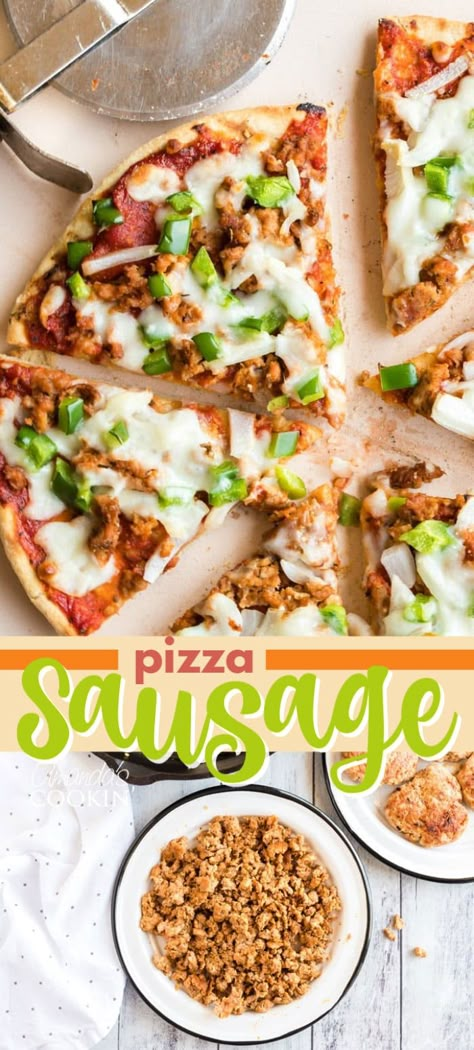 Homemade Pizza Sausage, Pizza Sausage Recipe, Sausage For Pizza, Homemade Sausage Pizza, Sausage Pizza Recipe, Pizza Sausage, Instant Pot Roast, Easy Flatbread, Italian Plates