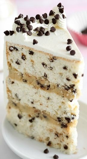 Milk And Cookies Cake, Cake Pinterest, Cakes At Home, Cookies And Milk, Milk Cake, Chocolate Chip Recipes, Cookies Cake, Monkey Bread, A Piece Of Cake