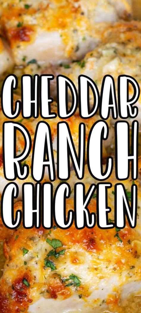 Looking for a comforting and hearty dinner that's easy to make? Try these baked cheddar ranch chicken thighs! With tender and juicy chicken thighs coated in a rich and flavorful ranch sauce, and topped with gooey melted cheddar cheese, this dish is the ultimate comfort food. Easy Chicken Leg And Thigh Recipes, Crockpot Chicken Recipes Healthy Low Carb, Easy Chicken Recipes Oven Simple, Thigh Chicken Recipes Easy Dinners, Baked Ranch Chicken Legs In The Oven, Baked Chicken In The Oven Recipes, Easy Chicken In The Oven Recipes, Simple Oven Chicken Recipes, Chicken Leg Keto Recipe