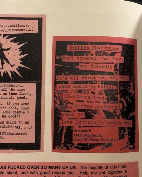 Punk Zines 70s, Zine Inspo Punk, Punk Zine Aesthetic, 90s Zine Aesthetic, Punk Zine Graphic Design, Punk Magazine Layout, Architecture Zine, Vintage Zines, Zine Artbook