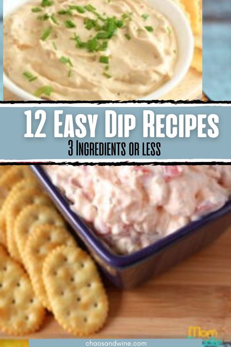 Easy Dips For Work Party, 5 Ingredient Appetizers Easy Recipes, Super Easy Dip Recipes, Cheap Easy Dips For A Party, Easy Chip Dip 3 Ingredients, Best Dip Ever 3 Ingredients, Cheap Chip Dip, Simple Snacks For Party 3 Ingredients, Dip For Party Easy