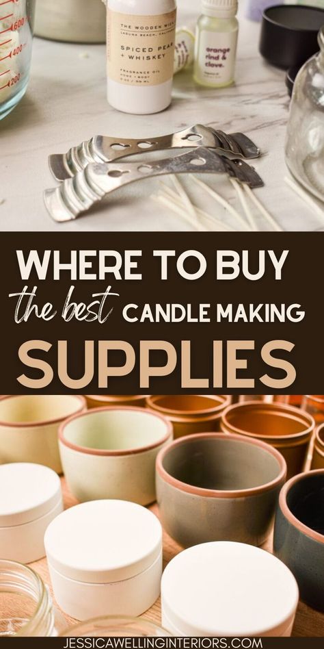 Where to buy best candle making supplies. Candle making is fun and easy, and who doesn’t love gorgeous scented candles? But when you’re just getting started, it’s hard to know which products to buy, what’s really essential, and what’s just nice to have. Where To Buy Candles, Homemade Candle Recipes, Candle Scents Recipes, Candle Making For Beginners, Candle Making Recipes, Best Candle, Diy Candles Easy, Popular Candles, Diy Candles Homemade