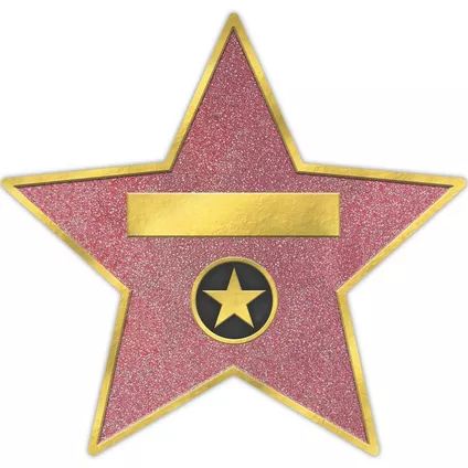 Customizable Hollywood Star Decals, 12in x 11in, 8ct - Awards Night Walk Of Fame Stars, Movie Star Costumes, Hollywood Dance, Hollywood Cake, Hollywood Party Decorations, Hollywood Birthday, New Year Backdrop, Hollywood Party Theme, Vinyl Decoration