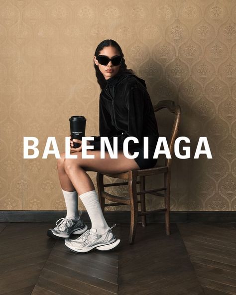 Balenciaga Circuit Sneaker Campaign (Balenciaga) School Headshots, Sneaker Campaign, Balenciaga Sneakers Outfit, Balenciaga Outfit, Luxury Photos, Poster Campaign, Men Editorial, Studio Shoots, Campaign Shoot