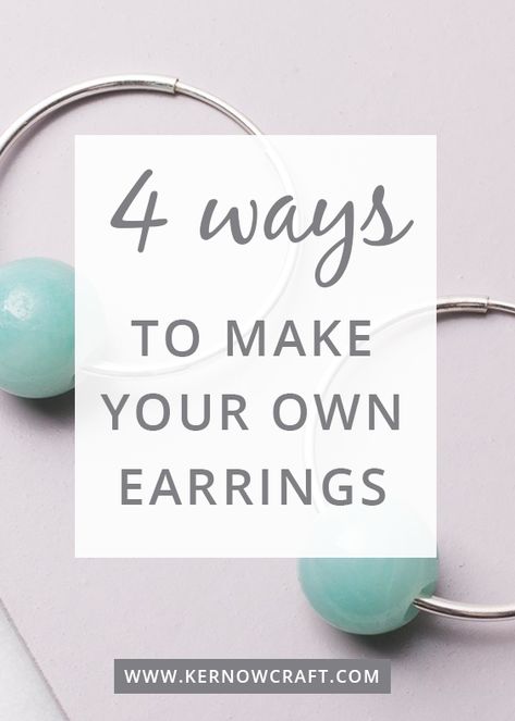 Making Your Own Earrings, How To Make Dangle Earrings, Diy Earrings Easy How To Make, How To Make Your Own Earrings, Home Made Earrings Ideas, How To Make Earrings With Beads, How To Make Earrings At Home, Easy Earrings To Make, How To Make Earrings For Beginners