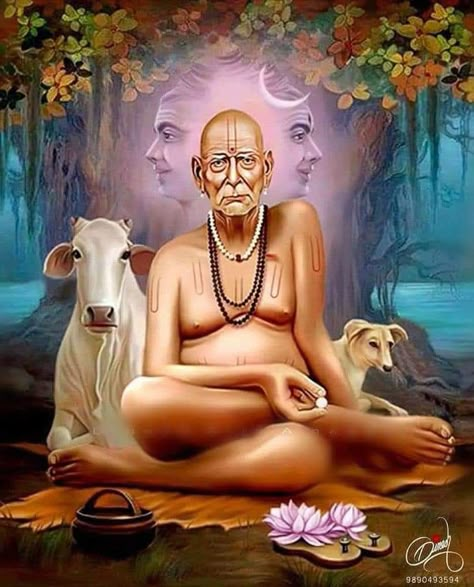 Lord Dattatreya, Datta Maharaj, Shree Swami Samarth Hd Images, Guru Datta, Guru Wallpaper, Swami Samartha, Birthday Msgs, Aghori Shiva, Shri Swami Samarth